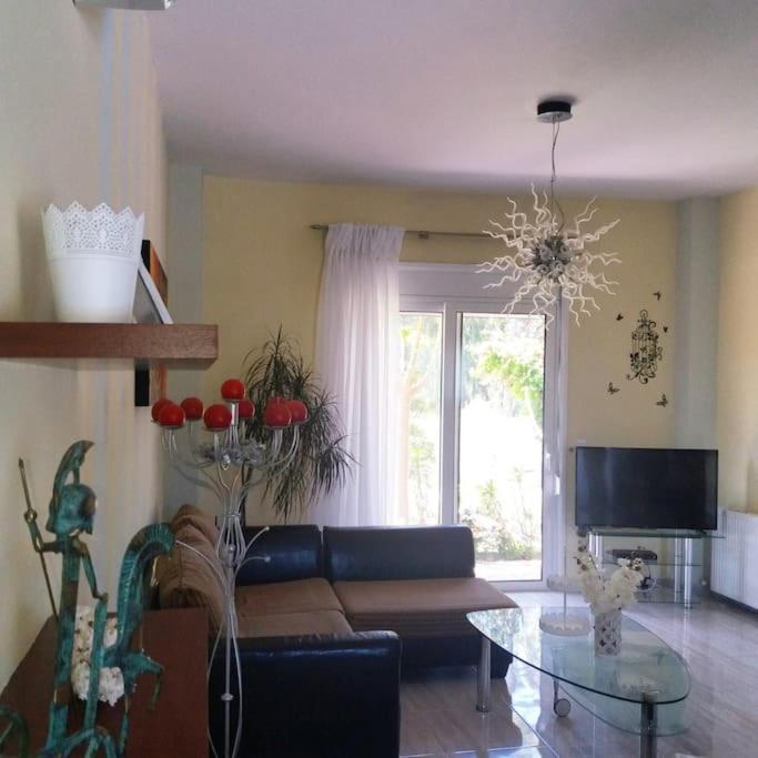 Greek Style Ground Floor Apartment & Pool เอียลิซอส ภายนอก รูปภาพ